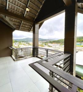 a view from the balcony of a building at Beaumont Da Lat Villa in Da Lat