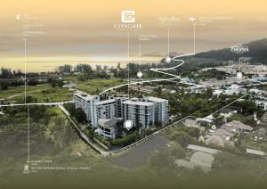 an aerial view of a city with buildings and technology at AdWords Mountain View CityGate Kamala in Phuket