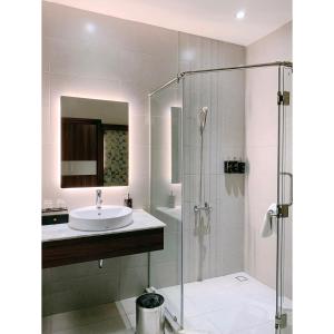 Koupelna v ubytování CHAU KHUONG HOTEL