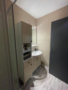 un piccolo bagno con lavandino e WC di Villard-de-lans studio au pied des pistes pour 4 pers a Villard-de-Lans Altre 13 foto