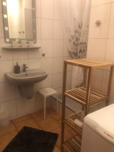 Koupelna v ubytování Haus am Dorfteich - Wohnung 1