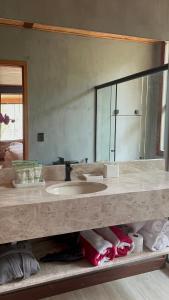 Um banheiro em Cactus Chalés & Cabanas em lumiar