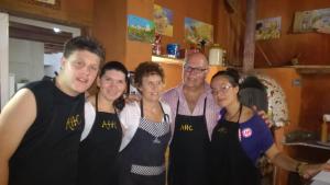 a group of people posing for a picture at Art Hotel Cristal de Igatu in Igatu