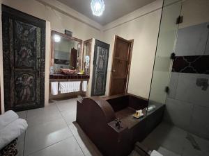 Koupelna v ubytování Hotel Rinconada