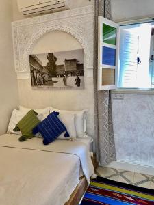 Letto o letti in una camera di Riad Green Vines