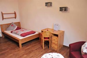 Postel nebo postele na pokoji v ubytování Landpension Pferdekoppel - B&B - Self Checkin