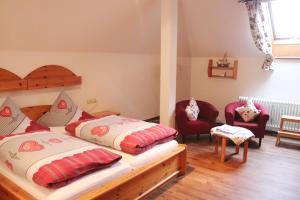 Postel nebo postele na pokoji v ubytování Landpension Pferdekoppel - B&B - Self Checkin