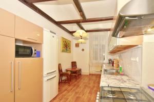 Kuchyň nebo kuchyňský kout v ubytování Karlsbad Promenade Apartment