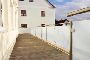 Balkón nebo terasa v ubytování Garni Hotel Alber