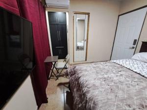 Postel nebo postele na pokoji v ubytování Habitación con acceso privado