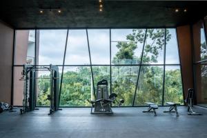 Fitness centrum a/nebo fitness zařízení v ubytování Pent House de lujo con roof top privado rodeado de naturaleza