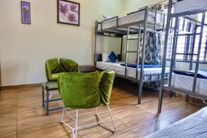 Voodi või voodid majutusasutuse Beedu - Backpackers Hostel toas