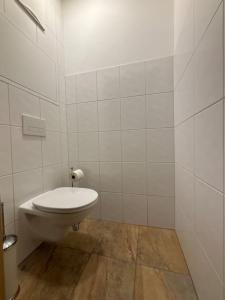 Kúpeľňa v ubytovaní Helle Dachgeschosswohnung im Zentrum