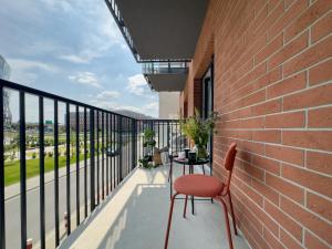 Balkón nebo terasa v ubytování Klimeckiego Luxury Apartments 189
