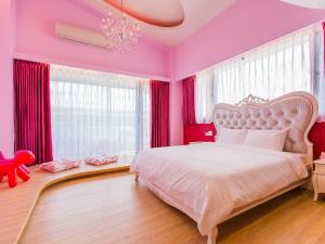سرير أو أسرّة في غرفة في Bethlehem B&B