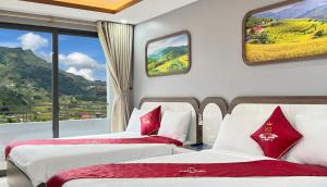 Postel nebo postele na pokoji v ubytování Boutique En Hotel Sapa