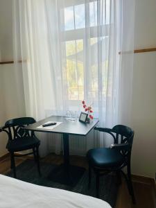 Postel nebo postele na pokoji v ubytování Haus am Eck