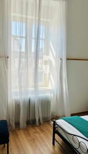 Postel nebo postele na pokoji v ubytování Haus am Eck