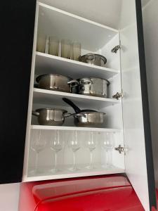 Kuchyň nebo kuchyňský kout v ubytování Apartmán Victoria + 14 fotografií