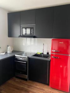 Kuchyň nebo kuchyňský kout v ubytování Apartmán Victoria