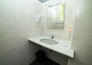 Koupelna v ubytování Hotel Victoria