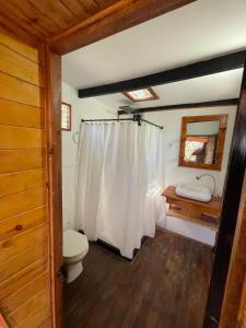Koupelna v ubytování Laguna Glamping