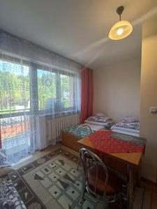 Postel nebo postele na pokoji v ubytování Pokoje u Zajdy