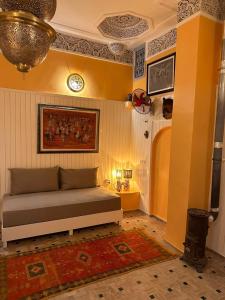 Posezení v ubytování Riad Noos Noos & Spa