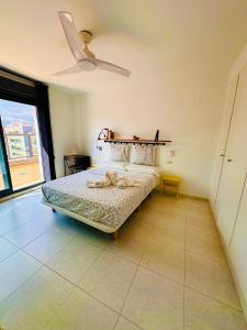 Ένα ή περισσότερα κρεβάτια σε δωμάτιο στο Attic terrace 360 Moncofa