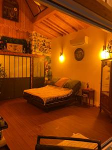 Postel nebo postele na pokoji v ubytování Chalet Atypique VUE Piscine