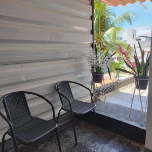 Balkón nebo terasa v ubytování GVR Praia Hostel + 37 fotografií