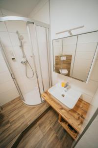Kúpeľňa v ubytovaní Hotel Leo