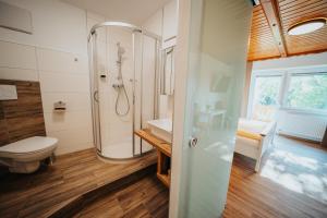 Kúpeľňa v ubytovaní Hotel Leo