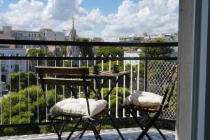 Balkón nebo terasa v ubytování BLUMI Apartment