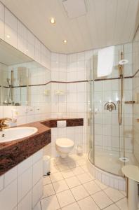 Koupelna v ubytování Hotel Kammerer