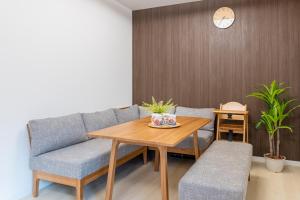 Χώρος καθιστικού στο 晴空民宿 Sora House 晴空塔徒步圈 整栋出租