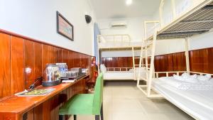 A bed or beds in a room at The Center Point