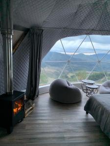 Loodusmaastik of the luxury tent lähedal