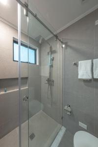 Koupelna v ubytování Widus Hotel Clark