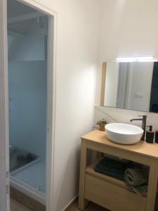 Koupelna v ubytování Appartement F2