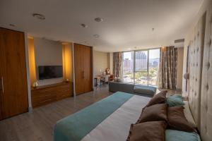 Postel nebo postele na pokoji v ubytování Hotel Ciudad de Ponferrada, Ascend Hotel Collection