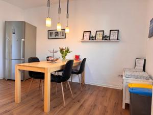 Køkken eller tekøkken på Ferienwohnung Glückauf - KEINE Monteurzimmer