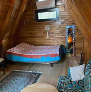 Postel nebo postele na pokoji v ubytování Derman Bahçesi Eco Camping