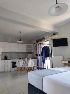 Kuchyň nebo kuchyňský kout v ubytování Nini's House Superior - 100m from beach NIDRI TOWN CENTER