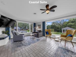 Posezení v ubytování Coastal Suite #1 Cozy Suite #2 - Seacliff Beach Suites