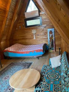 Postel nebo postele na pokoji v ubytování Derman Bahçesi Eco Camping