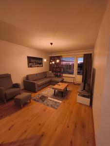 Posezení v ubytování Aurora Nest