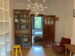 Knihovna v apartmánu