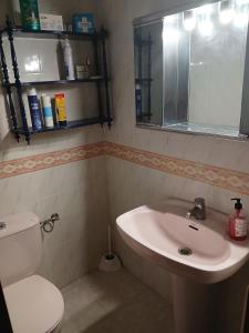 Koupelna v ubytování Cuarto Privado Doble en Toledo