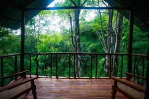 Balkón nebo terasa v ubytování Ella Ecolodge
